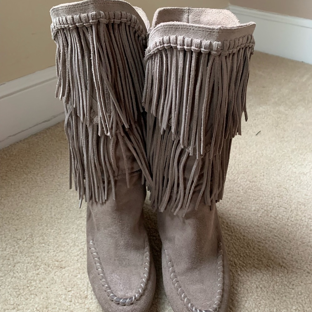 Seven For All Mankind Fringe Boots
